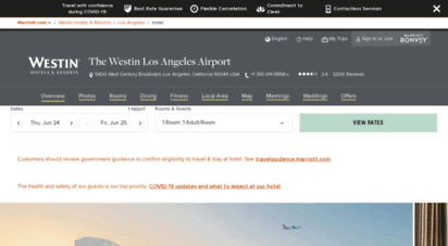 westinlosangelesairport.com - hotels near lax  the westin los angeles airport hotel