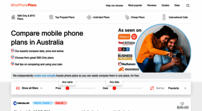 whatphone.com.au - compare mobile phone plans - australia