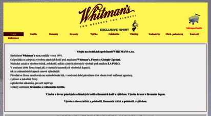 similar web sites like whitmans.cz