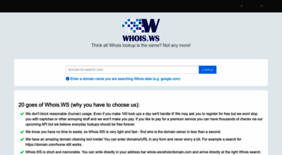similar web sites like whois.ws