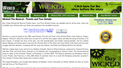 wickedthemusicaltickets.org