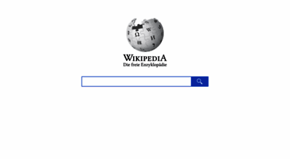 wikipedia.de - wikipedia, die freie enzyklopädie