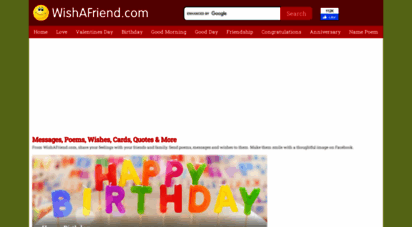 wishafriend.com - wishafriend.com - share your feelings with messages, poems, quotes, wishes & more