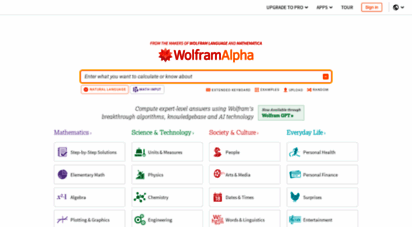 wolframalpha.com - wolframalpha: computational intelligence