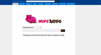 wordhippo.com - thesaurus and word tools  wordhippo