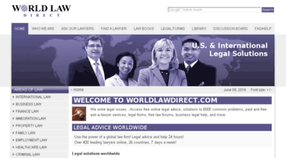 worldlawdirect.com - free legal advice and online help 24 hours - world law direct