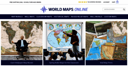 worldmapsonline.com - world maps online - map murals, wall maps, educational maps, historical map prints