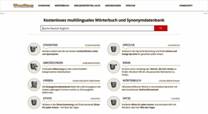 woxikon.de - woxikon.de  multilinguales wörterbuch, synonyme, sprüche & mehr
