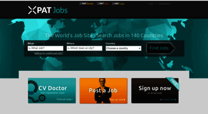 xpatjobs.com - the world´s job site - search jobs in 140 countries