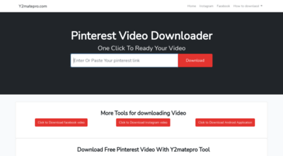 y2matepro.com - pinterest video downloader