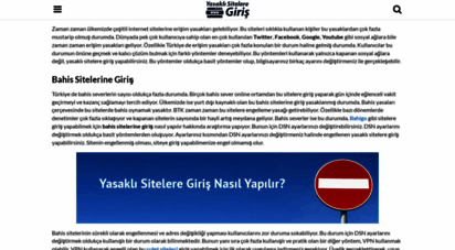 yasakligiris.com - yasaklı sitelere giriş  dsn değiştirme  bahis sitelerine giriş