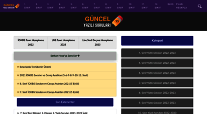 yazili-sorulari.com - güncel yazılı soruları 2020-2021