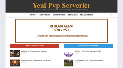 similar web sites like yenipvpserverler.net