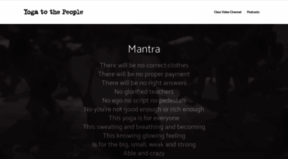yogatothepeople.com - -  yoga to the people
