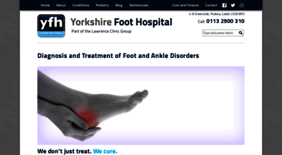 yorkshirefoothospital.co.uk