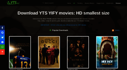 yst.ac - yts: the official home of yify movies torrent download