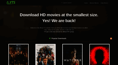 yts.pm - the official home of yify movie torrent downloads - yts