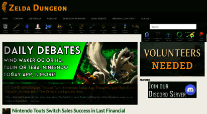 zeldadungeon.net - zelda dungeon - legend of zelda walkthroughs, news, guides, videos, music, media, and more