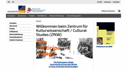 zfkw.uni-bonn.de - willkommen im zentrum für kulturwissenschaft / cultural studies zfkw — universität bonn