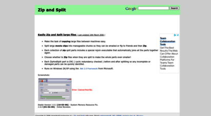 zipandsplit.toolazy.me.uk