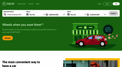 zipcar.com - car sharing: an alternative to car rental with zipcar
